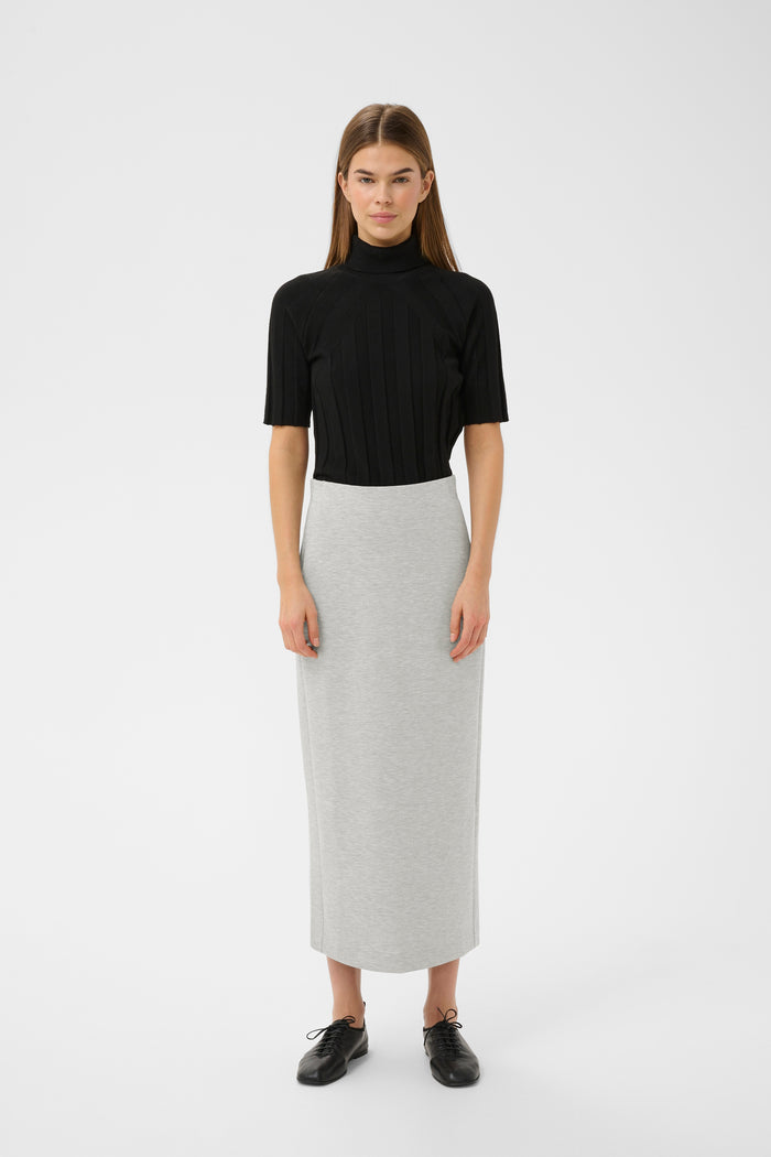 BACK IN STOCK - InWear Aida Granite Melange Modal Ankle Length Tube Skirt
