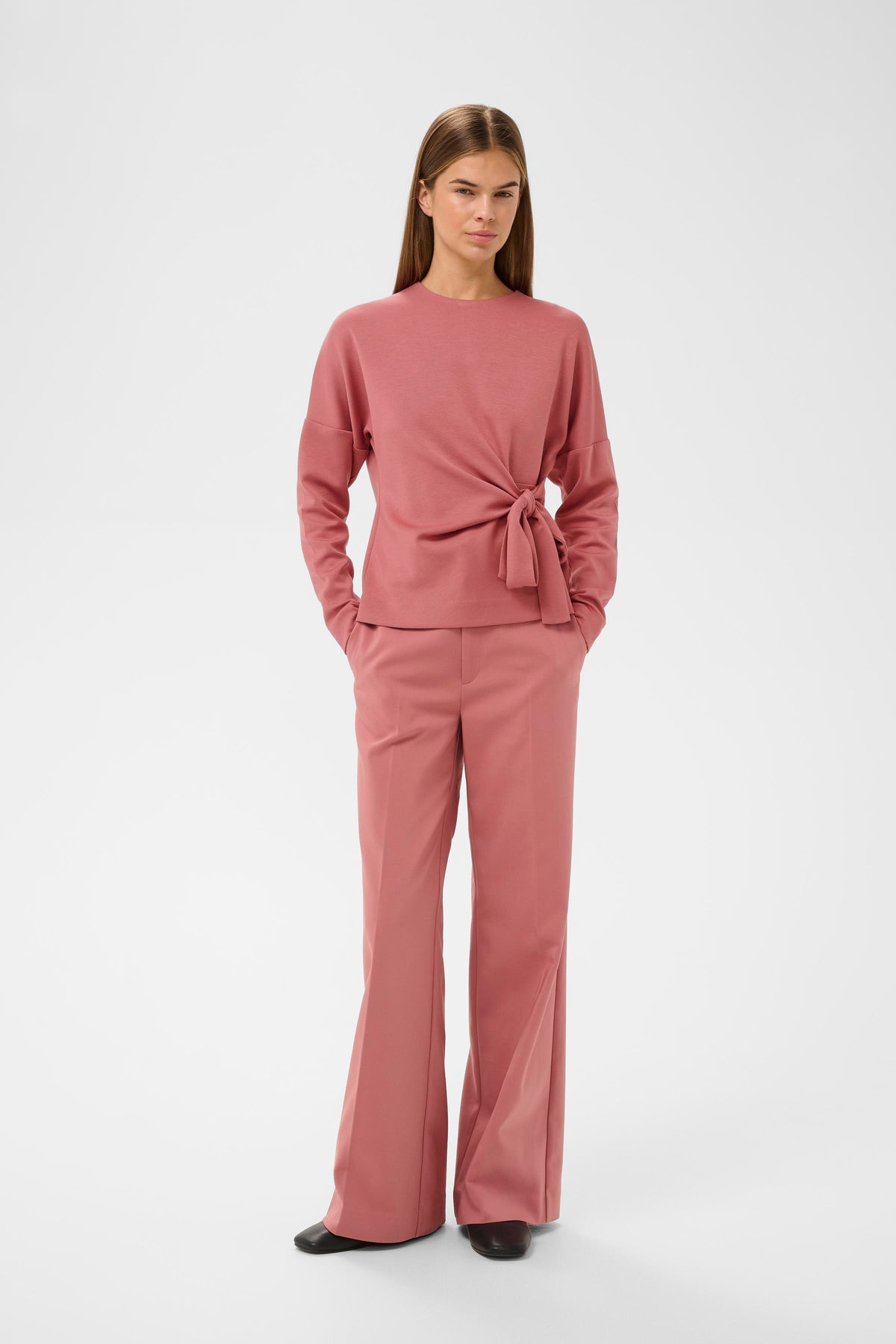 InWear TriIW Vincent Withered Rose Knot Tie Modal Top, 30112203