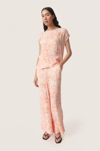 Soaked in Luxury Oversized Zaya Apricot Dizzy Print Top, 30403130
