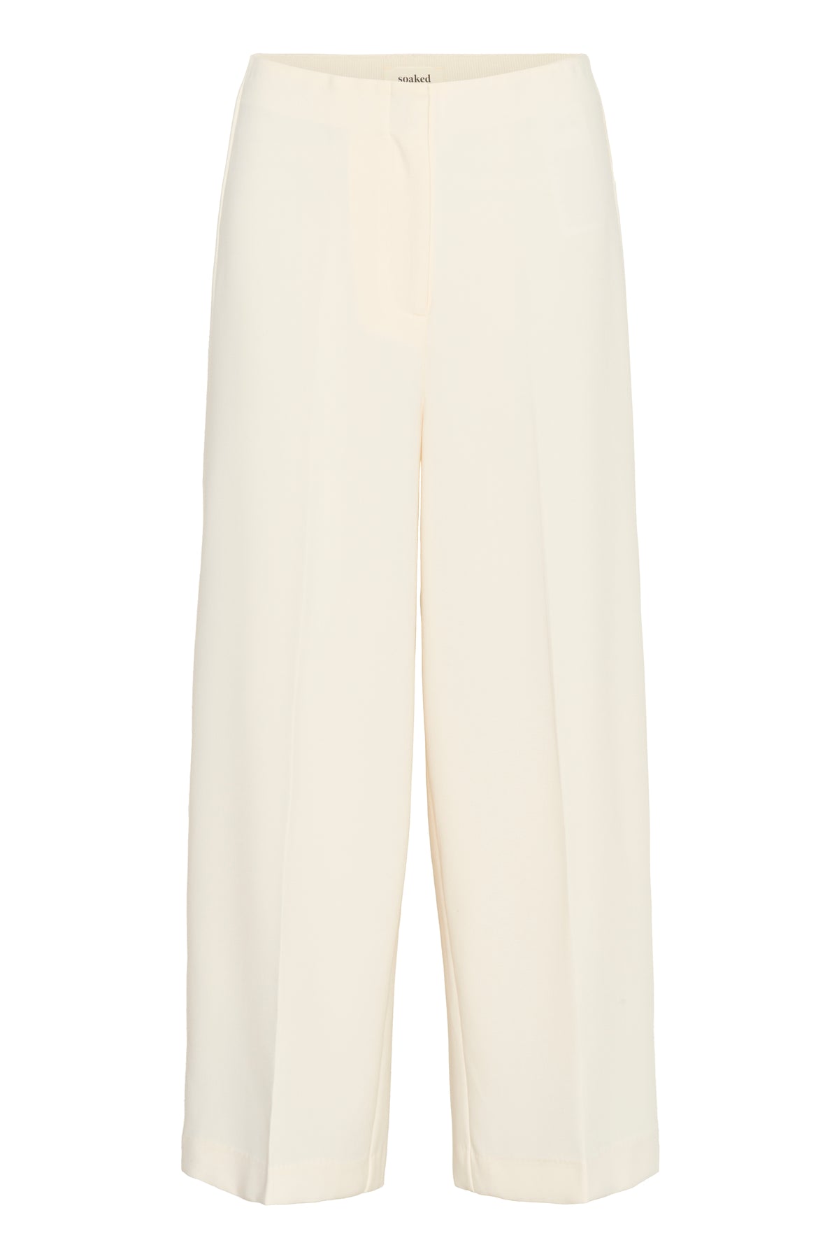 Soaked in Luxury Corinne White Wide Cropped Culotte Trouser, 30407013