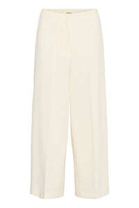 Soaked in Luxury Corinne White Wide Cropped Culotte Trouser, 30407013
