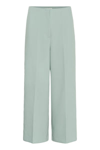 Soaked in Luxury Corinne Silver Blue Wide Cropped Culotte Trouser