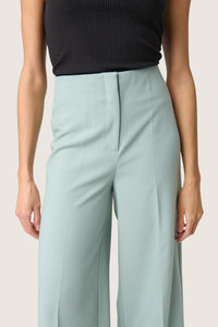 Soaked in Luxury Corinne Silver Blue Wide Cropped Culotte Trouser