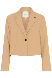 Soaked in Luxury SlCorinne Ultimate Travertine Beige Cropped Blazer, 30407631