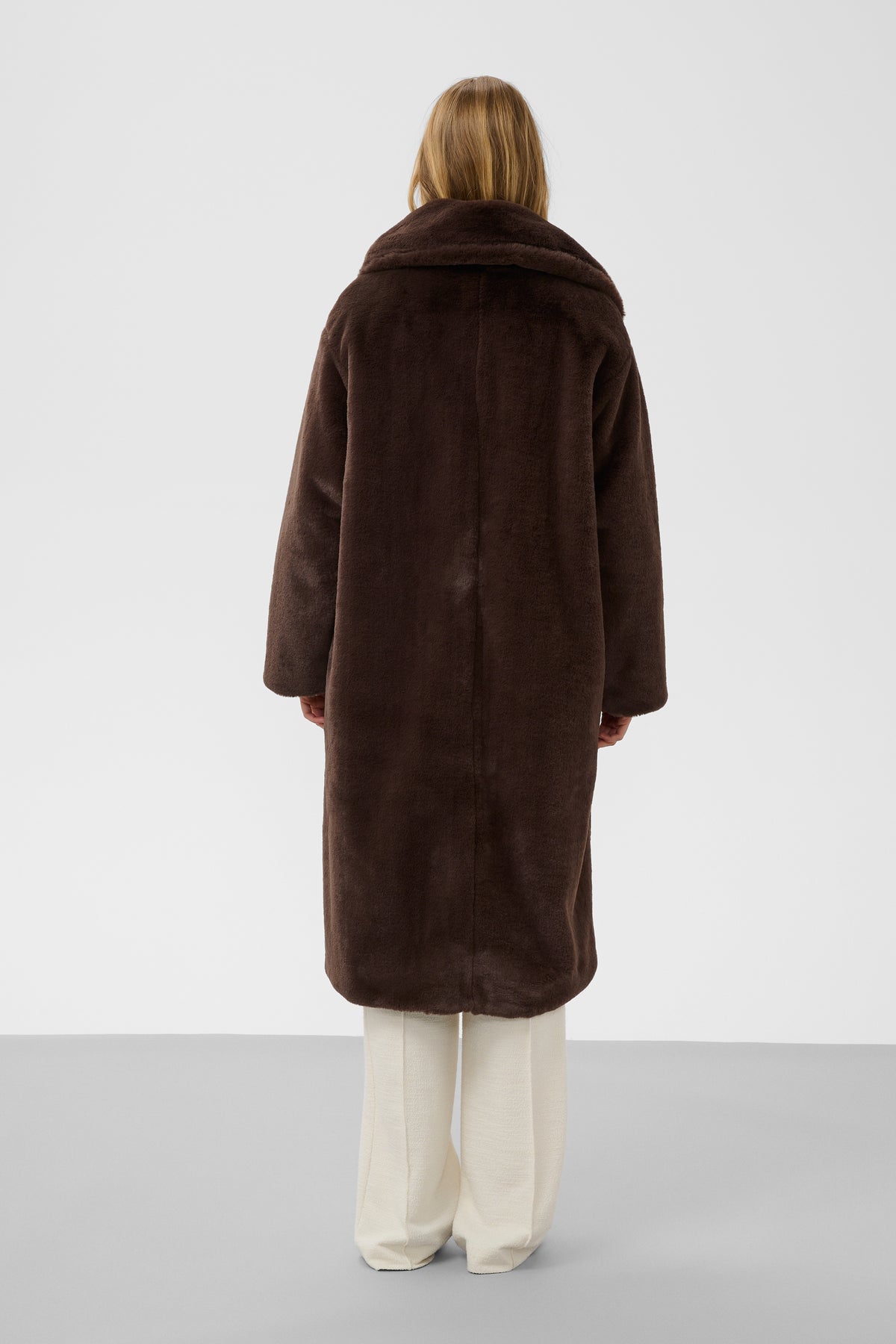 Soaked in Luxury SLEstacia Chocolate Brown Faux Fur Coat, 30409245