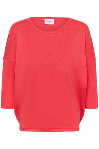 Saint Tropez Mila Honeysuckle Melange Round Neck Knit, 30500003