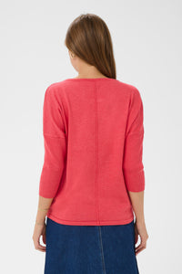 Saint Tropez Mila Honeysuckle Melange Round Neck Knit, 30500003