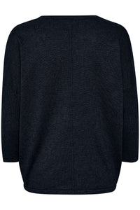 Saint Tropez Mila Night Sky Navy Round Neck Knit