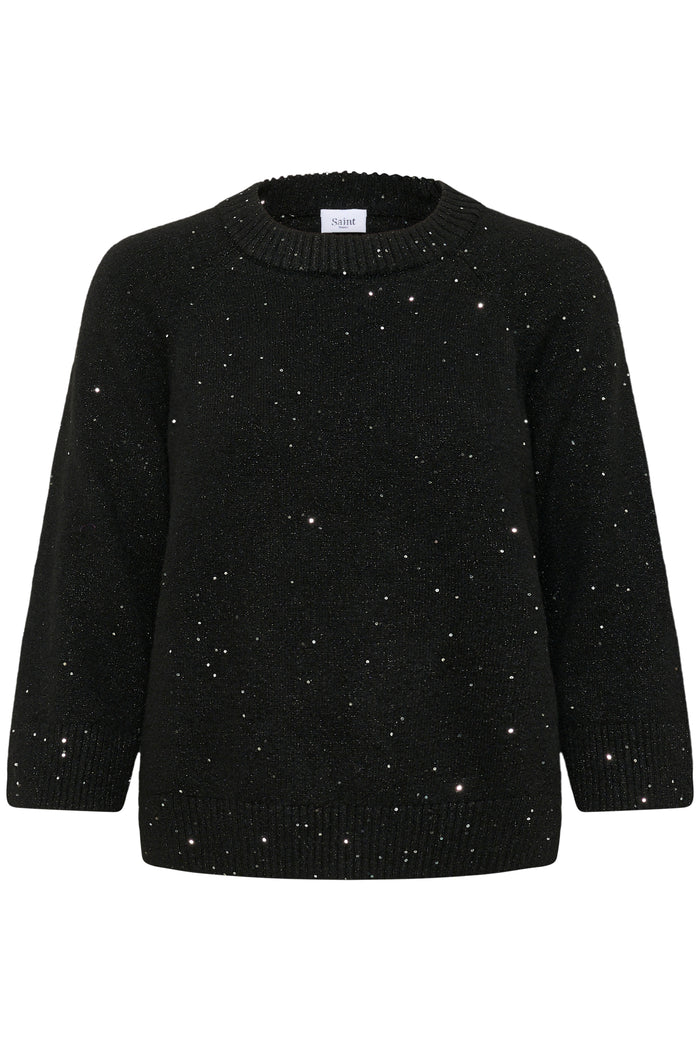 Saint Tropez Nova Black Sequin Knit