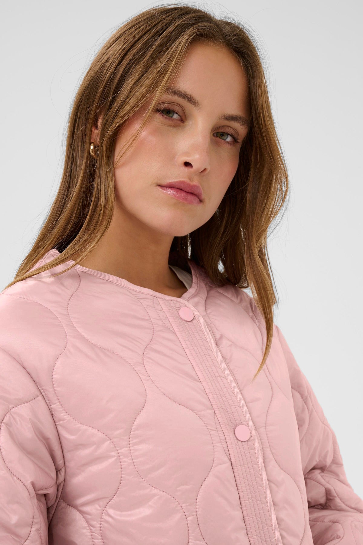 Saint Tropez Ottavia Zephyr Pink Quilted Jacket, 30514668