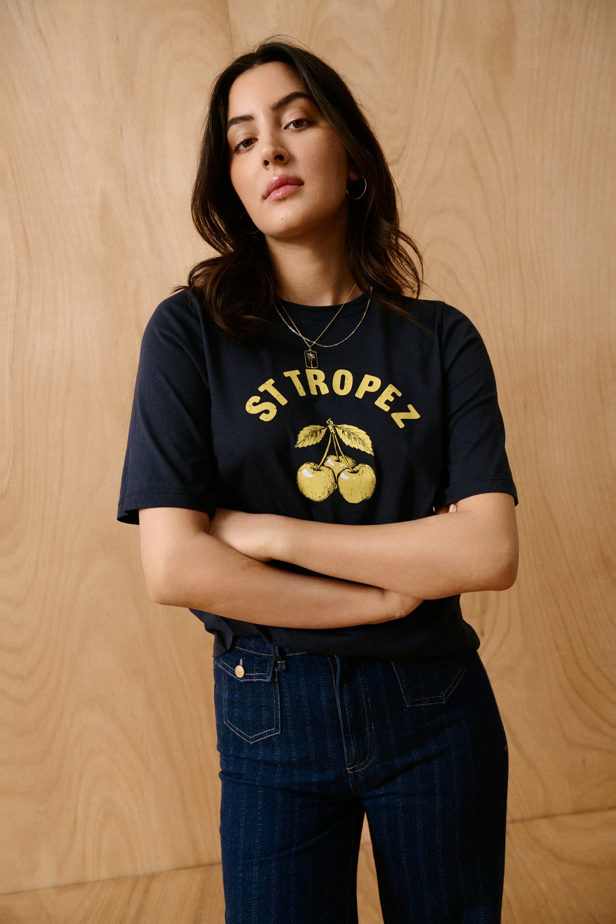 Saint Tropez Octavia Night Sky 'StTropez' Logo T-Shirt