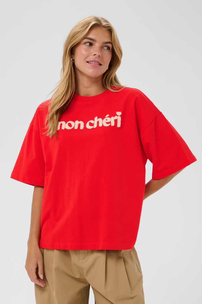 Saint Tropez Panna Fiery Red Sweatshirt T-Shirt, 30514915