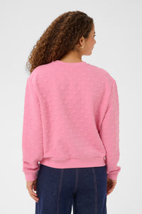Saint Tropez PadmiaSZ Bonbon Pink Heart Embossed Sweatshirt, 30514921