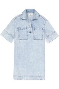 Garcia Washed Denim V-Neck Relaxed Dit Dress
