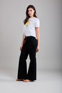 Toxik Highwaisted Black Wide Leg Flared Jeans