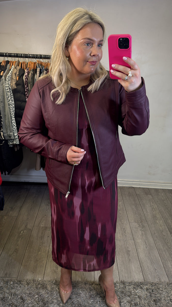 B.Young Byacom Port ROYALE Faux Leather Jacket