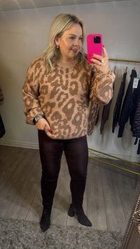 BACK IN STOCK - Toxik Highwaisted Boyfriend Chocolate Brown Cropped Jeans