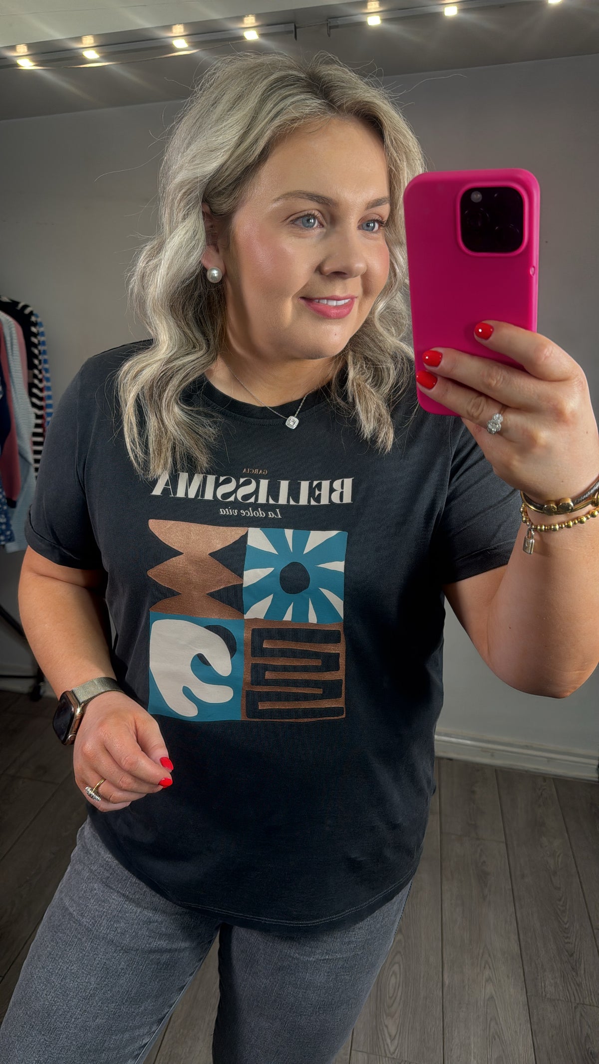 Garcia Charcoal Grey Logo Front T-Shirt