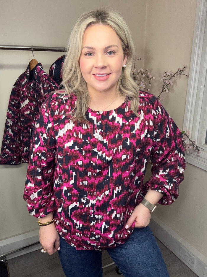 Fransa FrAriana Very Berry Printed Blouse