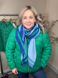 Fransa FrBaPadding Bosphorus Green Puffa Coat with Hood, 20609336