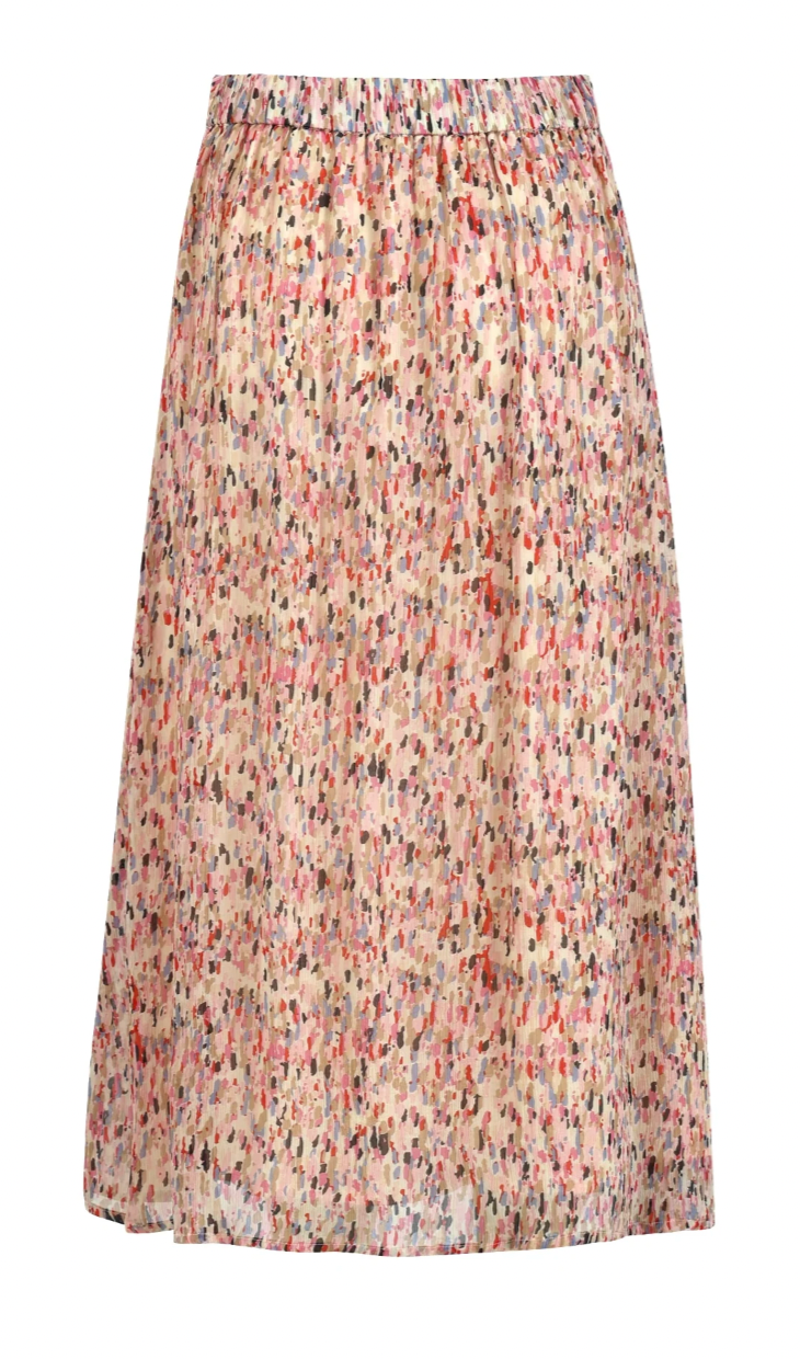 Coster Copenhagen Splash Print Midi Skirt, 251-4121