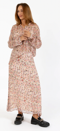Coster Copenhagen Splash Print Midi Skirt, 251-4121