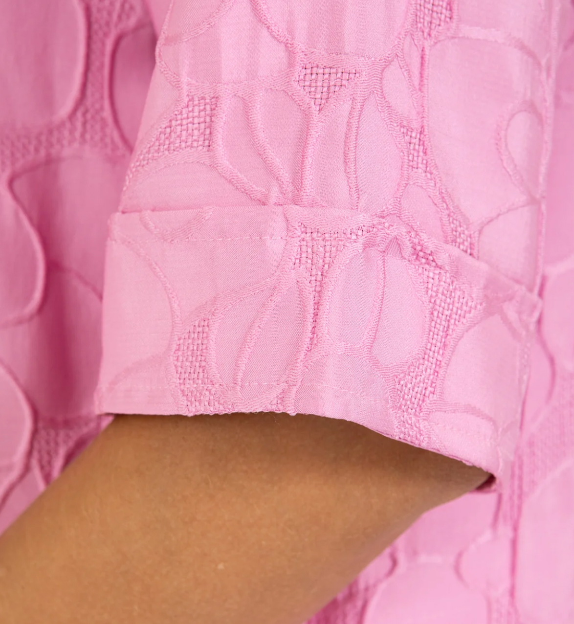 Coster Copenhagen Candy Pink Embossed Boxy Fit Shirt