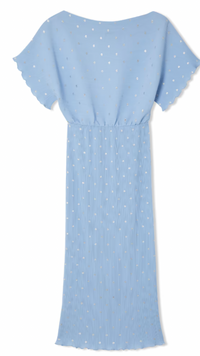 Never Fully Dressed Ice Blue Tilly Off the Shoulder Dress