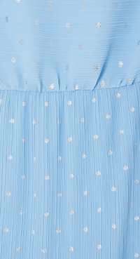 Never Fully Dressed Ice Blue Tilly Off the Shoulder Dress