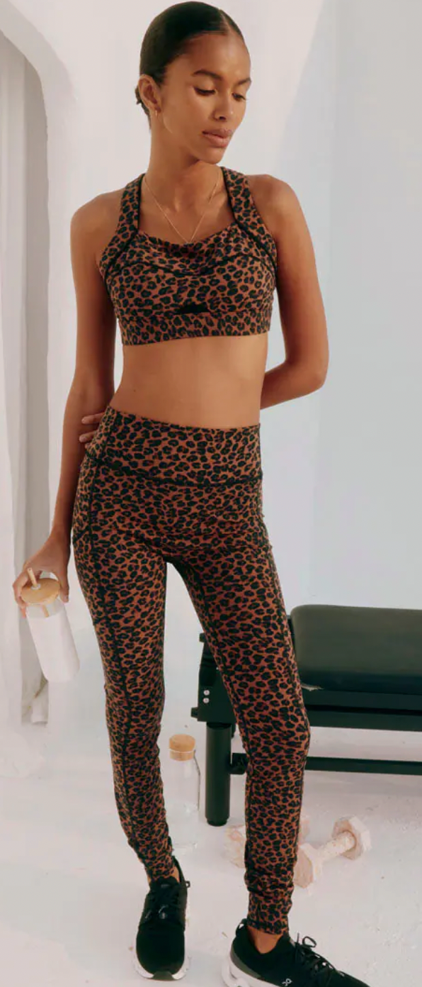 Never Fully Dressed Leopard HighWaisted Sports Leggings
