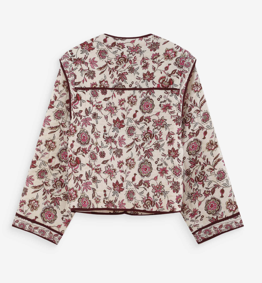 Grace & Mila Vahina Fleur Printed Quilted Jacket