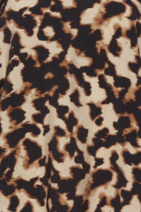 B.Young Byibine Toasted Coconut Leopard Blouse, 20813805