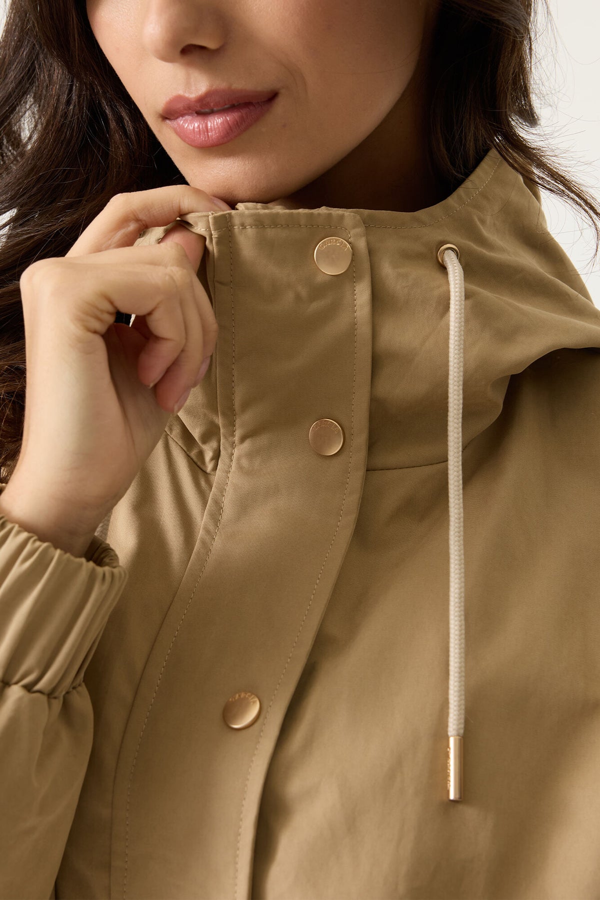 Garcia Sandy Tan Waterproof Jacket with Hood, GJ2600205