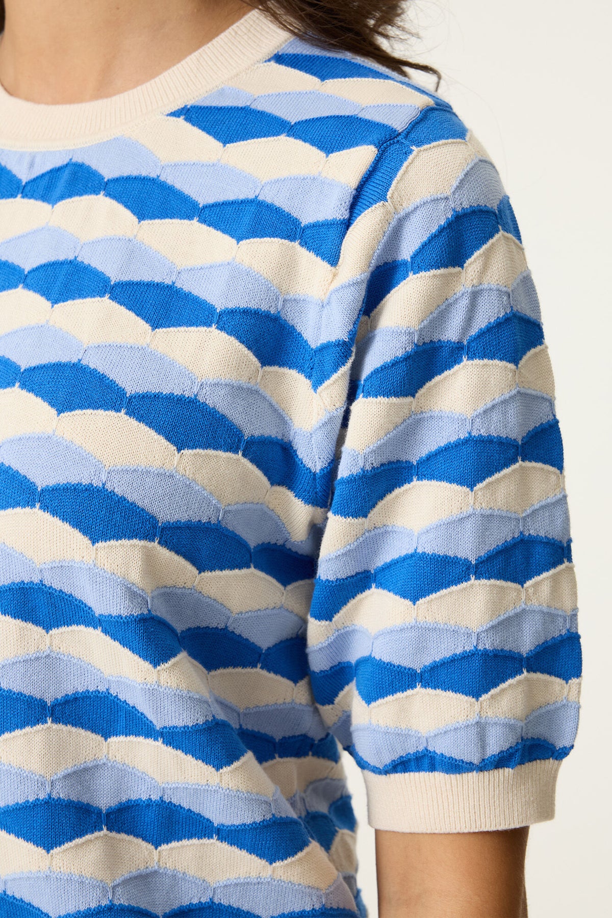 Garcia Summer Cobalt Patterned Knit, O260046