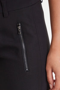 Fransa Zapant Black Cigarette Style Trousers, 20603400