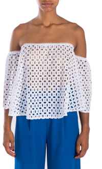 Goa Goa Aqulina Lace Bardot Top freeshipping - Ruby 67 Boutique