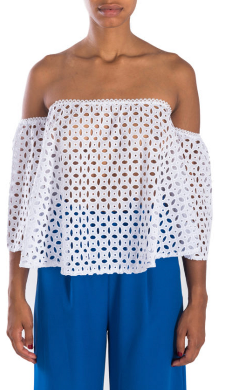 Goa Goa Aqulina Lace Bardot Top freeshipping - Ruby 67 Boutique
